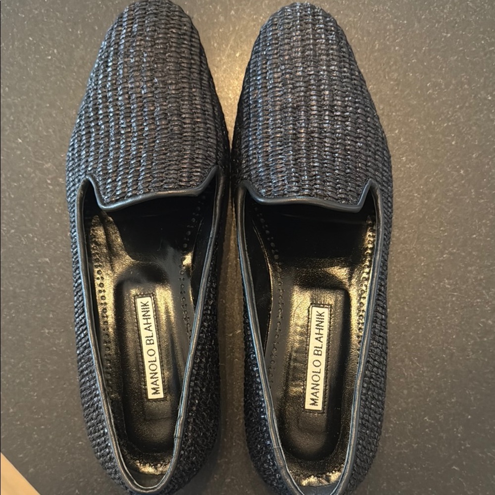 Manolo Blahnik women’s Black Loafers